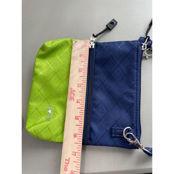 Glove it Augusta Double Zipper Bag One Size Blue Green Polyester Golf Active NEW - Picture 6 of 7